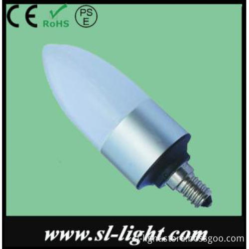 3.5USD New Design 3w 240lm E14 led candle light